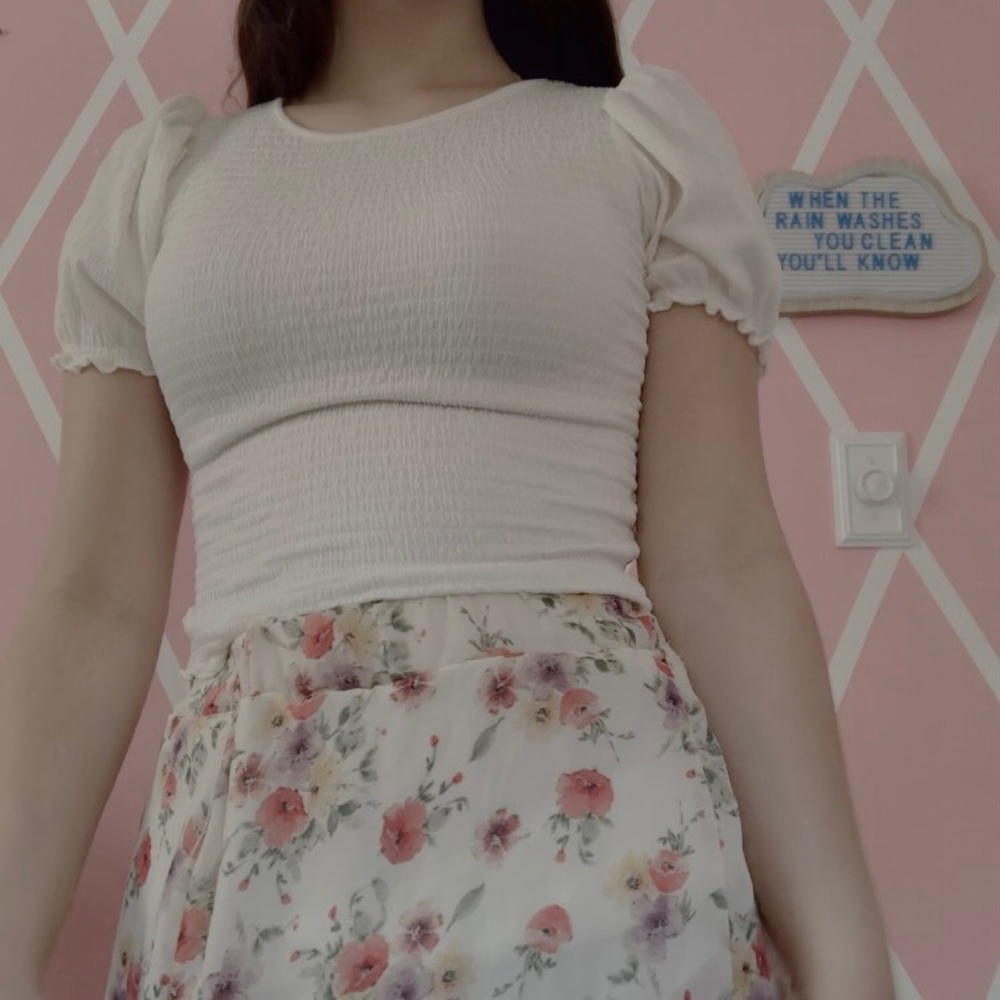 For skirt and shirt, would be sold separately.